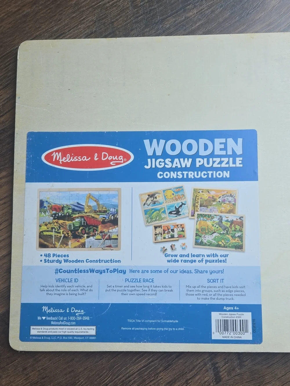 Melissa And Doug Wooden Construction Puzzle